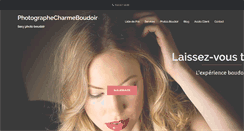 Desktop Screenshot of photographecharmeboudoir.com
